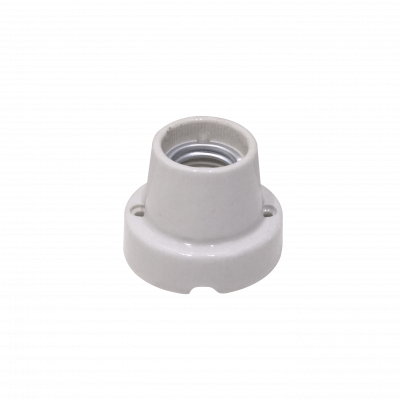 SOQ-E27 REMA Marfil Base Plana E27 400W 250VAC Portalámparas Portabombilla SEC-4489