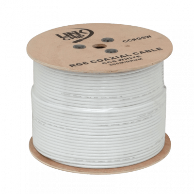 CCRG6W RG6 Blanco 305mts Carrete RG-6 Cable Coaxial 75ohm Aleacion-CCS