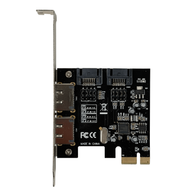 PCIE-SATA Tarjeta PCIe-x1 2-SATA3.0 2-eSATA3.0 PCIExpress ASM1061 asmedia