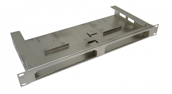 1UURSPOE RFARMOR Bandeja soporte rackeable de 1 unidad de altura para dos equipos TS-5-POE, TS-8-PRO, ERLITE-3 o ERPOE-5