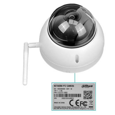 SD22204. DAHUA PTZ 2MP WiFi 2,8-12mm IK10 IP66 PoE 4xZoomOpt WizSense SD22204DB