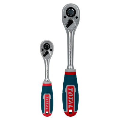 SET-DADO44 TOTAL Juego de 44 dados de 4 a 32mm con 2 trinquetes de 1/4" y 1/2" de 45 dientes ref. THT421441