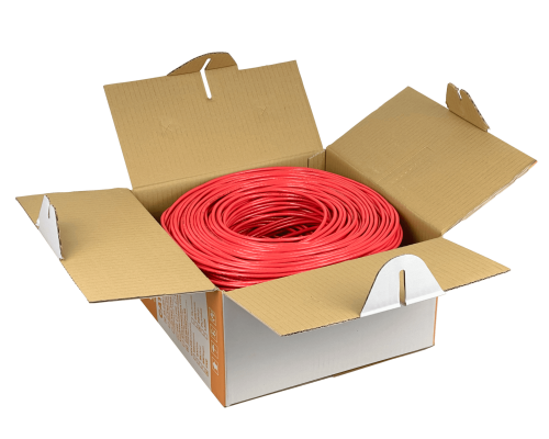 CB6L-UR3 LINKMADE ROJO CAT6 UTP 300MT CABLE UNIFILAR COBRE BOBINA Taiwan