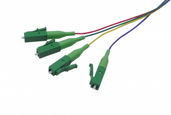 JFSB-4 LC/APC SM 1,5m 4-unidades Latiguillo de Fibra 150cm 0,9mm 1.5m Monomodo 9/125µm