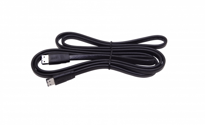 ESATA Cable de Datos eSATA a eSATA 180cm 1,80 metros Color Negro para Disco Duro Externo