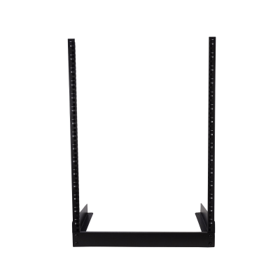 RK15-BL 15U Bastidor Simple Negro 2-Pilares 74cm-Altura 55x30 1,2mm Desarmado