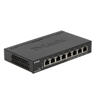 DGS-1100-08PV2 D-LINK requiere-Cable 8-1000-PoE48V-af 64W-total Switch Administrable incl-54V-85W
