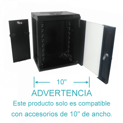 RK1009-3L LINKMADE GABINETE 9U 10-PULGADAS-ANCHO 30CM-PROFUNDIDAD NEGRO