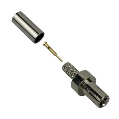 9M1C Conector coaxial engarzable CRC9 macho a RG316, compatible también con cable RG174 y modelo CA100