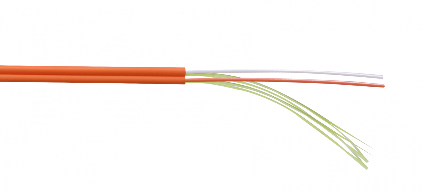 CF1Z2 FIBRA OM1 Cable Dúplex Zipcord 2,8x5,7mm LSZH 1-metro Multimodo MM 62.5/125um