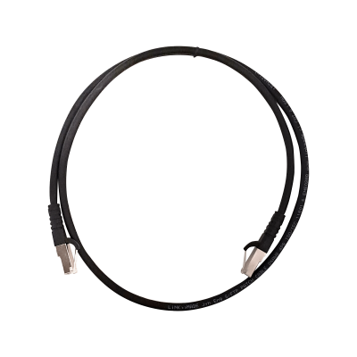 CP6SN-10L LINKMADE Cable de parcheo multifilar S/FTP categoría 6 de 1 metro, color negro, con cubierta LSZH y conectores moldeados por inyección