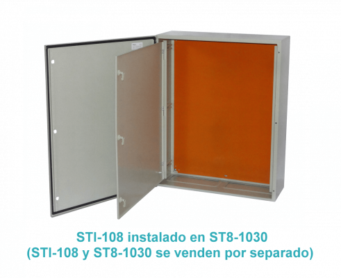 STI-108 Contratapa de 1000 por 800 mm para tablero ST8-1030 con tapa interior abatible de la marca TIBOX