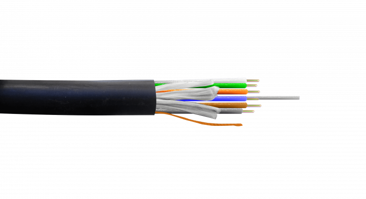 CFSK36 ADSS SM 36-Hilos-G652D 6x6-Tubos Fibra 7,9mm Cubierta-PE 9/125um Monomodo