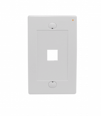 FP1WL LINKMADE Placa Frontal Vertical Blanca para 1 Keystone, Dimensiones 70x114mm