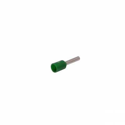 E1008-V Verde 1,0mm² 8/15mm Pack 100 Terminales Aislados Puntera Ferrules AWG18 Crimpeables