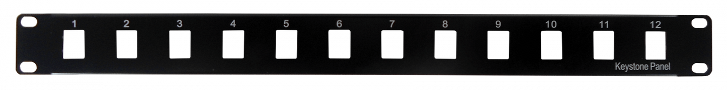 PP112L LINKMADE METAL 12-KEYSTONE SIN-SOPORTE PATCHPANEL 1U VACIO UNLOADED