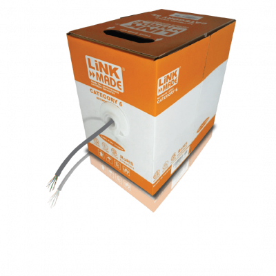 CB6L-MFG3 LINKMADE Cable de cobre multifilar categoría 6 F/UTP, color gris, bobina de 300 metros