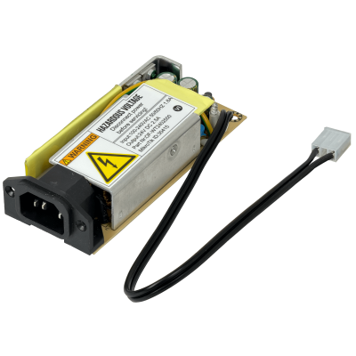 F24-W60R MIKROTIK Fuente de Alimentación de Repuesto 24V 2.5A, entrada 100-240V con conector C14, compatible con CCR, modelo WT2402500
