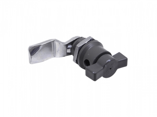 MS772 TIBOX Placa metálica porta candado para tablero eléctrico, compatible con fijación M22 y llave hexagonal de 27 milímetros