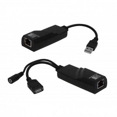 USBU Extension Activa USB2.0 UTP cat5-cat6 50-100mt inc-5V/1A A-M A-H