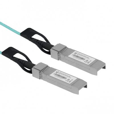 UA1-10 Cable de fibra óptica multimodo de conexión directa UBIQUITI 10m SFP+ 10Gbps calibre 3mm modelo UACC-AOC-SFP10-10M