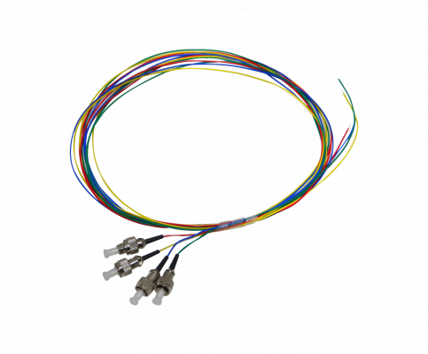 JF3F-4 FC/UPC OM3 Multimodo 1,5 metros 4 Unidades Pigtail 50/125um 0,9mm 150cm