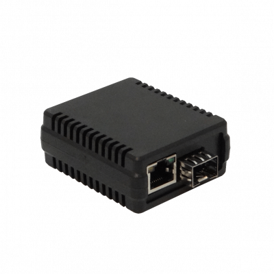 EM-0101-TG EUROLAN 1-SFP 1-1000-RJ45 Convertidor de Medios Gigabit 5-18VDC incluye-12VDC