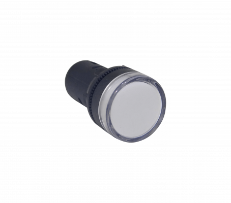 PILOTO-LED-W Blanco Luz Piloto LED 220VAC 20mm-diametro 28mm-cabeza 51mm-altura