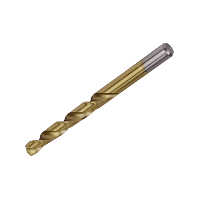 BROCA-10T Mecha para metal recubierta de titanio HSS, diámetro 10mm y largo total 132mm
