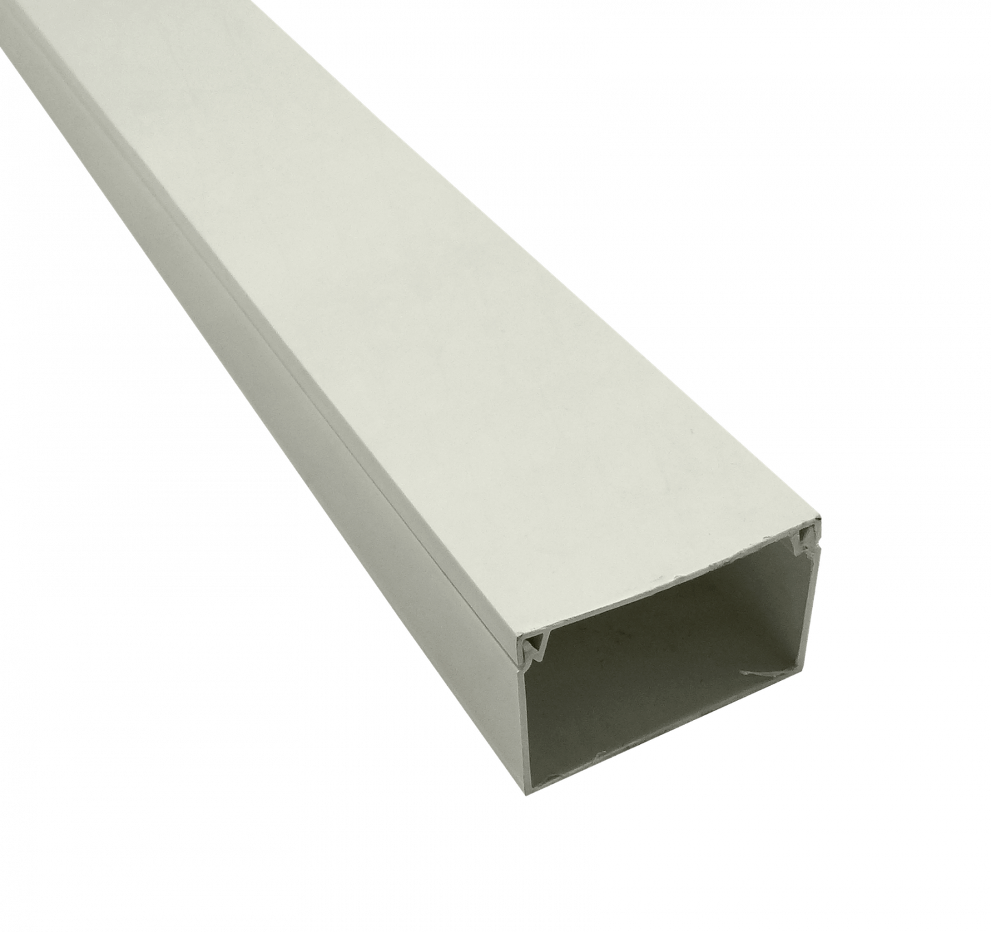 QN6W LINKCHIP Canaleta Plástica PVC 60x40mm 2 Metros Blanca Espesor 1,45mm Sin Divisor CC-6040-W