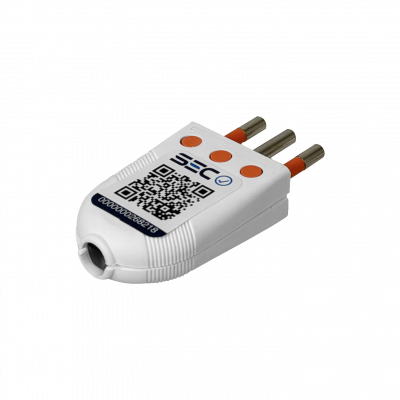 EMV2PTW KALOP 2P+T Blanco 10A SEC-60477 Enchufe Macho Volante c/Tierra KL44404