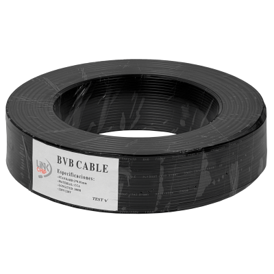 2X18AN-CCA 2x18AWG CCA 100mt Unifilar Negro Gemelo Cable Alimentación 2x0,81mm2