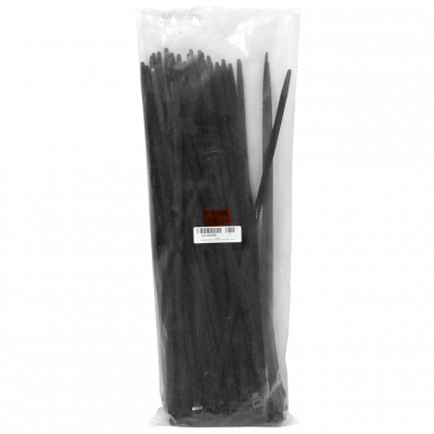 CV-450NE Brida de sujeción nylon negro LINKMADE 450x9.0mm resistencia 80kg paquete 100 unidades apta exterior UV