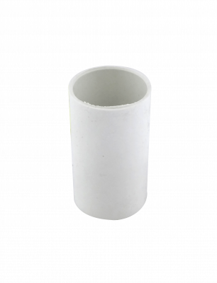 PVC25-CP Acoplador de PVC Blanco LINKCHIP para Tubo de 25mm.
