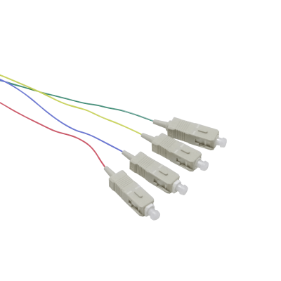 JF3C-4. Pigtail SC/UPC OM3 Multimodo 1,5 metros 4 unidades 50/125µm 0,9mm 150cm