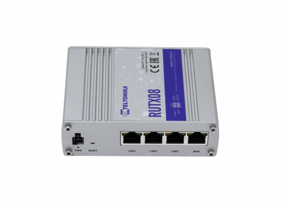 RUTX08 TELTONIKA Enrutador 3-Puertos 1000 1-WAN 1-USB 9-50V incluye12V
