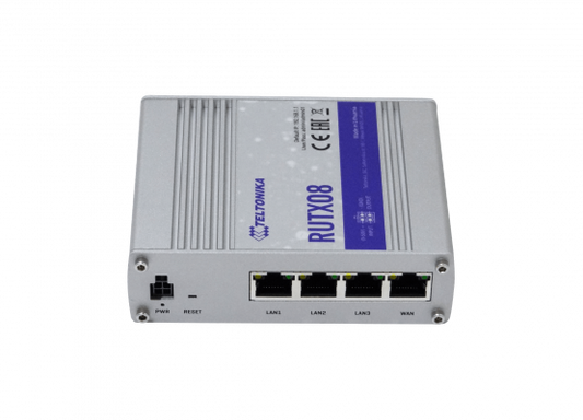 RUTX08 TELTONIKA Enrutador 3-Puertos 1000 1-WAN 1-USB 9-50V incluye12V