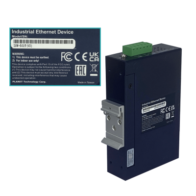 ISW-501T PLANET 5-100 Conmutador Industrial no gestionable Carril-DIN 12-48VDC 24VAC Doble