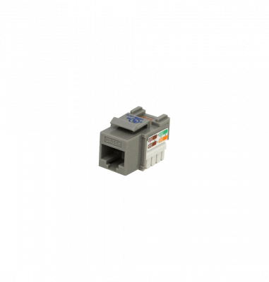 KP5GL LINKMADE Conector Hembra RJ45 Cat5E U/UTP Keystone Punchable de Color Gris