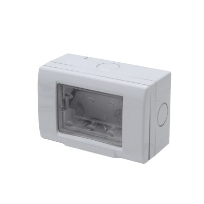 KEP-8 KALOP conTapa 3-Módulos Caja Gris IP55 3-Plazas Sigma KL42413