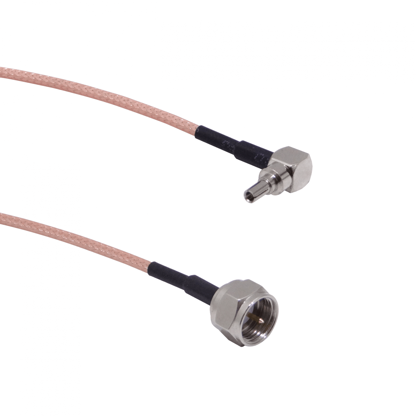 9M1FM-15CM CRC9-M-90º a F-Macho Cable Coaxial RG316 15cm