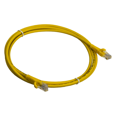 CPM-20L LINKMADE Cable de Parcheo CAT5E Amarillo LSZH Moldeado Multifilar de 2 Metros