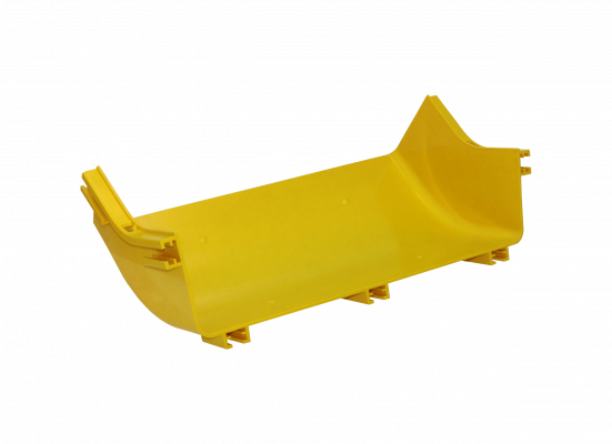 CCA-360-AI 360x100mm Escuadra 45º Interior Amarilla PC+ABS LSZH Macho