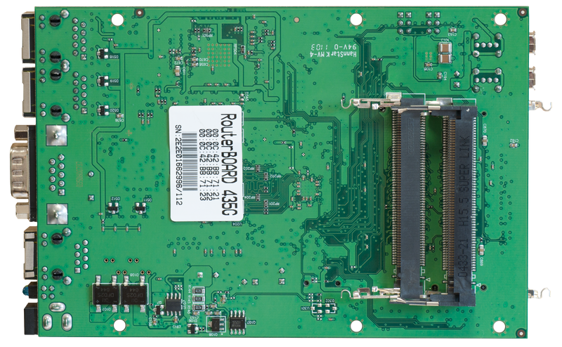 RB435G MIKROTIK RouterBoard 256MB 680MHz 5 MiniPCI 3 puertos 1000 2 USB microSD