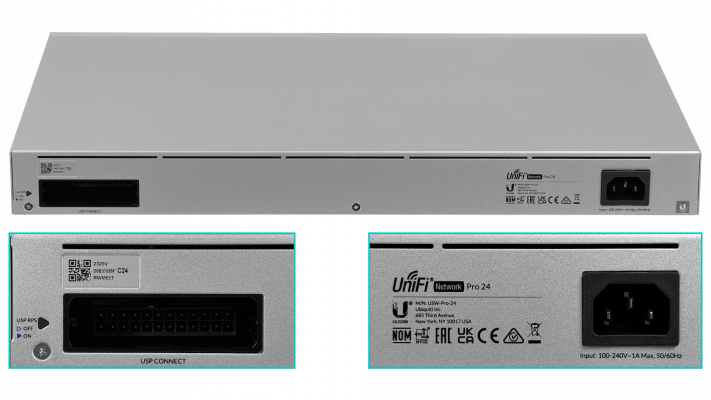 USW-PRO-24 UBIQUITI 24-1000 2-SFP+10G USP-opcional req-UniFi Switch Admin Rack