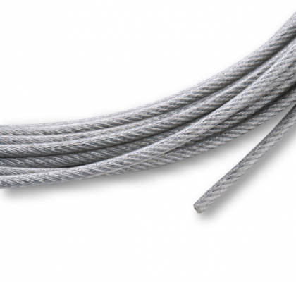 MAST-SW3 Cable de acero zincado de 3 milímetros de diámetro, construcción 7 hilos por 7 cordones, venta por metro lineal, con recubrimiento de zinc