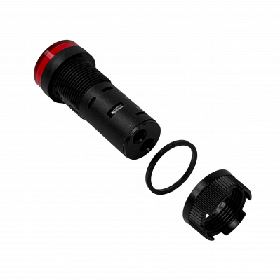 PILOTO-LED-R-15MM Rojo Luz Piloto LED 220VAC 15mm-diametro 19mm-cabeza 45mm-altura