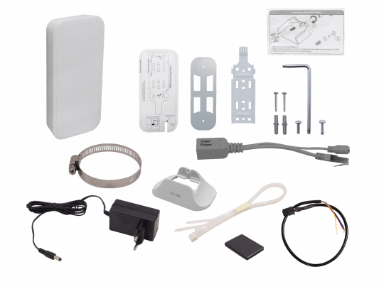 RBWAPR-2ND MIKROTIK 1-Ranura SIM U.FL Externo 2,4GHz-N300 22dBm 2x2-2dBi 1-100 Alimentación PoE Pasiva 24V L4