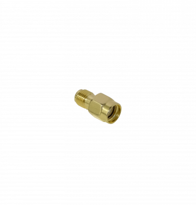 RMSH Conector RPSMA-Macho a Conector SMA-Hembra Adaptador Acoplador Coaxial