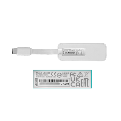 UE300C TP-LINK Adaptador de red USB 3.0 Tipo-C a Gigabit Ethernet RJ45, chipset RTL8153, velocidad 1Gbps, puerto USB-C